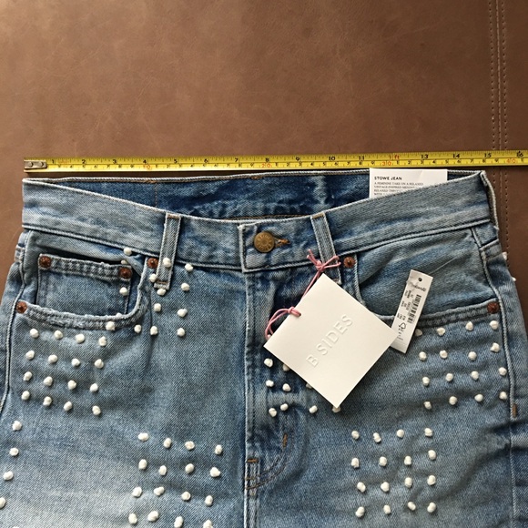 NWT. B sides Stowe Jean Allen Lt. Vintage French Knot Hand Embroider - Picture 16 of 16